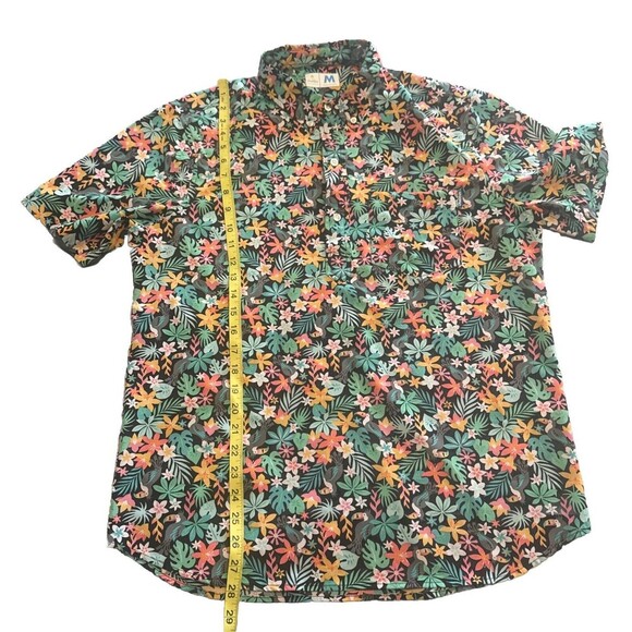Chubbies Golf Polo Shirt Toucan Floral Bloomerang Performance Stretch Sz Medium - Picture 7 of 7
